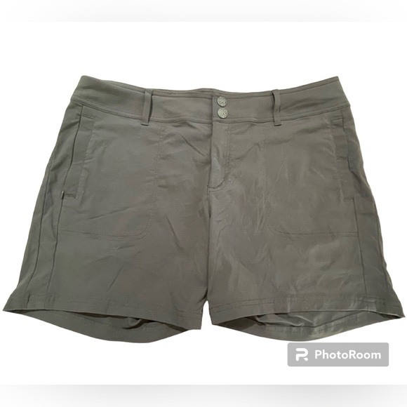 Prana Pants - Prana Women’s Dark Gray Nylon Hiking Shorts Size 12 NEW without tags.
